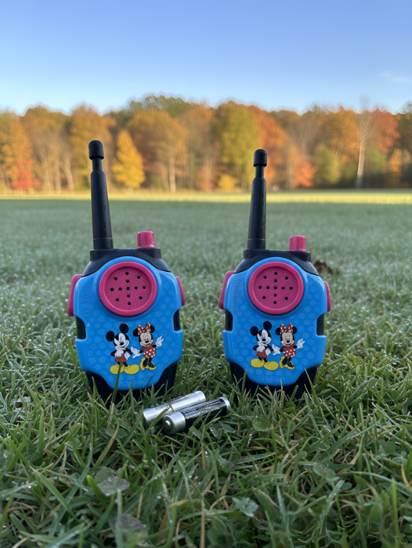 Disney Mickey & Minnie Mouse Walkie Talkies for Kids – 2-Way Radio Toy Set for Boys & Girls, Includes Batteries – Great Birthday Gift for Toddlers Ages 5+ LMI9431