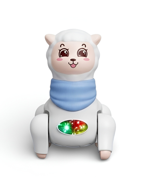 Walking Alpaca Toy with Music & LED Lights, USB Rechargeable MD2982.