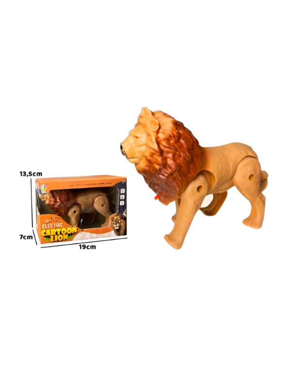 Walking Lion Toy with Roaring Sound & LED Lights LMI14072.