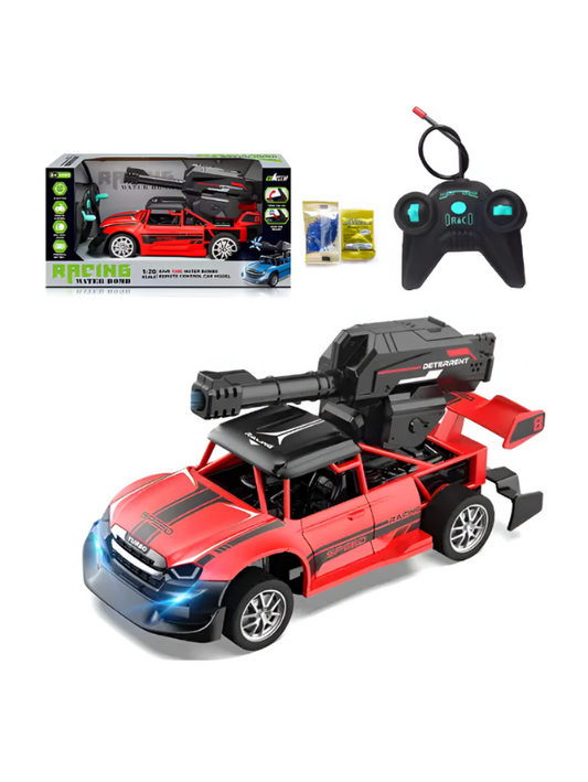 Water Bomb Stunt Car - 4WD Rechargeable Off-Road Vehicle with Water Cannon, 360° Rotating & Spraying Action for Kids LMI11013.