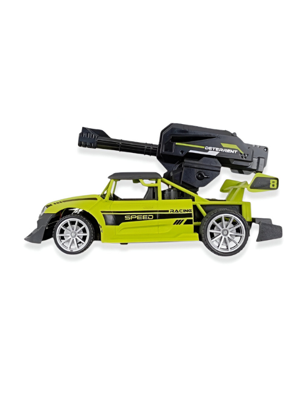 Green - Water Bomb Stunt Car - 4WD Rechargeable Off-Road Vehicle with Water Cannon, 360° Rotating & Spraying Action for Kids LMI11013.
