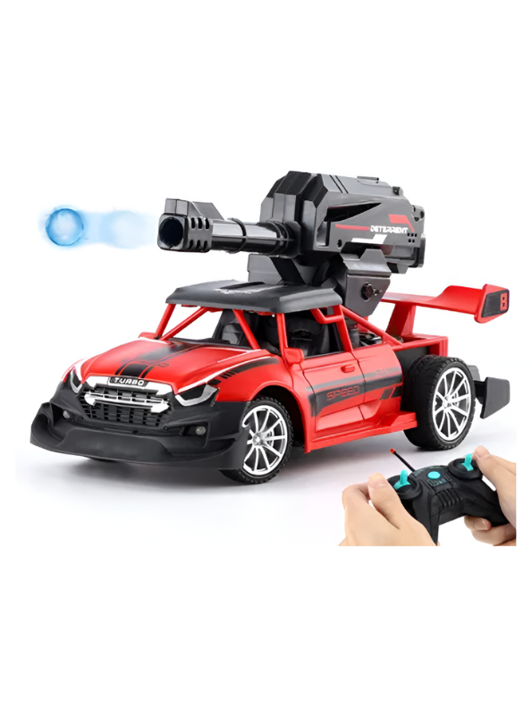 Water Bomb Stunt Car - 4WD Rechargeable Off-Road Vehicle with Water Cannon, 360° Rotating & Spraying Action for Kids LMI11013.
