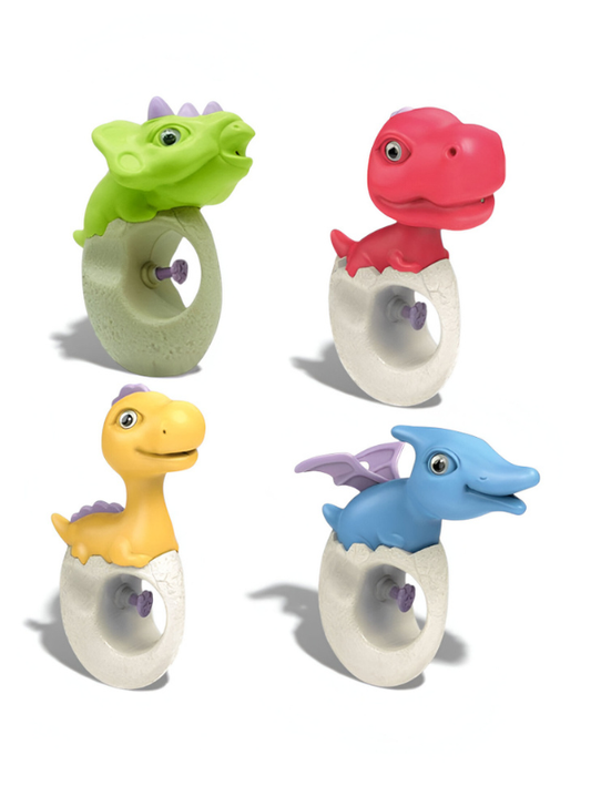 4-Pack Dinosaur Egg Water Toys for Kids – Toddler Bath & Pool Squirt Blasters, Summer Dino Party Favors for Boys & Girls LMI16085