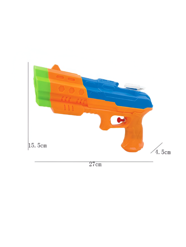WaterStrike - 280ml Water Gun Toy Pichkari for Kids & Adults | High-Pressure Water Sprayer | Summer & Holi Outdoor Toy Orange LMI14371.