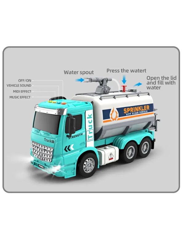 Water Tanker Carrier – Durable, Push & Go Vehicle Toy for Boys & Girls LMI15049.