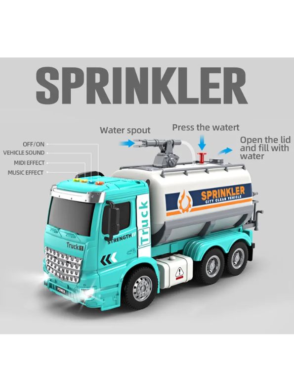 Water Tanker Carrier – Durable, Push & Go Vehicle Toy for Boys & Girls LMI15049.