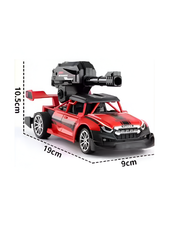 Water Bomb Stunt Car - 4WD Rechargeable Off-Road Vehicle with Water Cannon, 360° Rotating & Spraying Action for Kids LMI11013.
