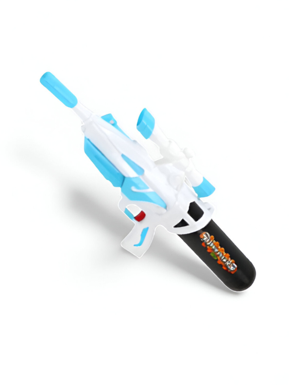 Sleek White & Blue Water Gun Pichkari for Adults & Kids | Long-Range Summer Soaker LMI14291.