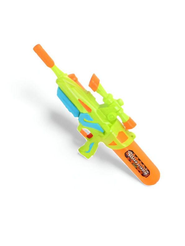 Neon Green & Orange Water Gun Pichkari for Adults & Kids | Long-Range Summer Soaker LMI14291.