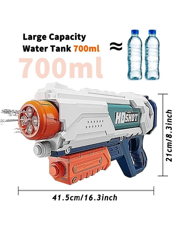 Powerful 700ML Water Gun for Kids & Adults with Light Effects – Ultimate Summer Fun