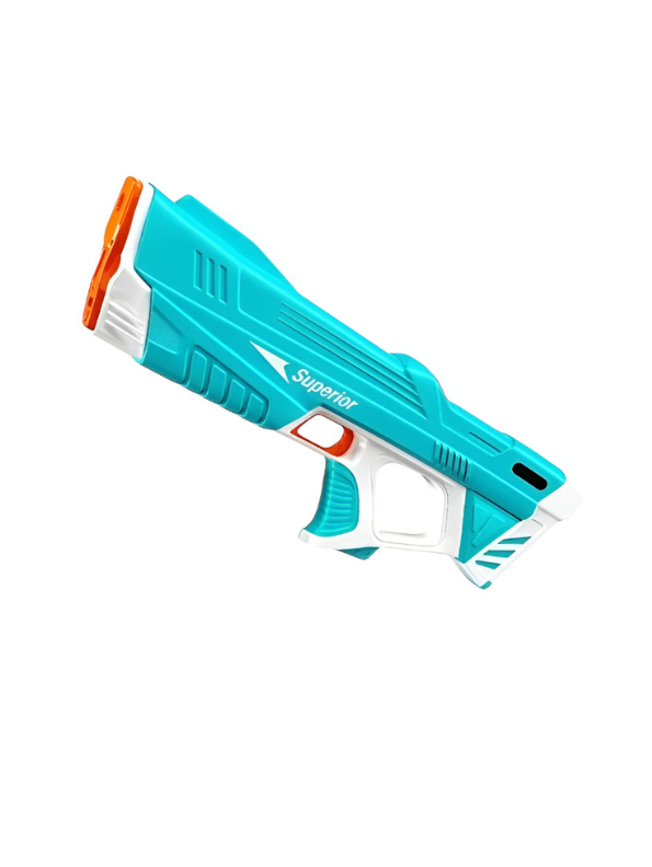 WaveRiot – Automatic Electric Water Gun Powered Spray Blaster with Induction Suction, Long-Range Spray Up to 32ft Blue LMI15842.