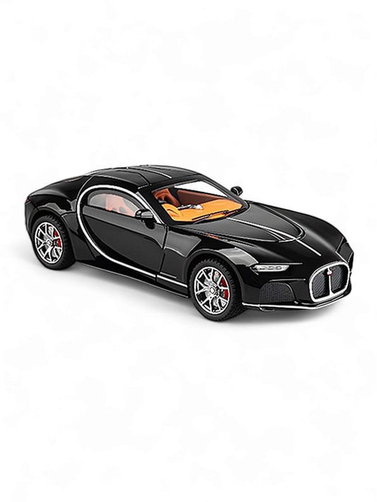 Bugatti Atlantic Metal Diecast Car - Black Big Size