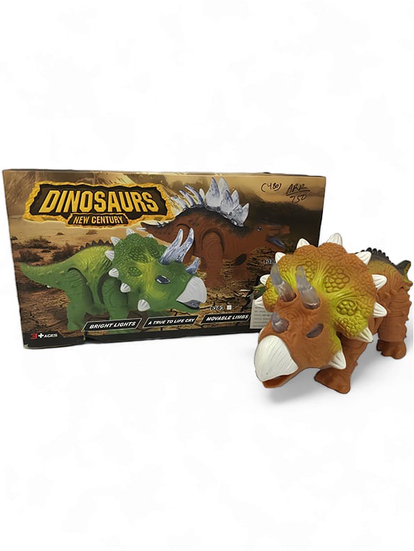 Electric Dinosaur Toy For Kids - Brown (L-89)