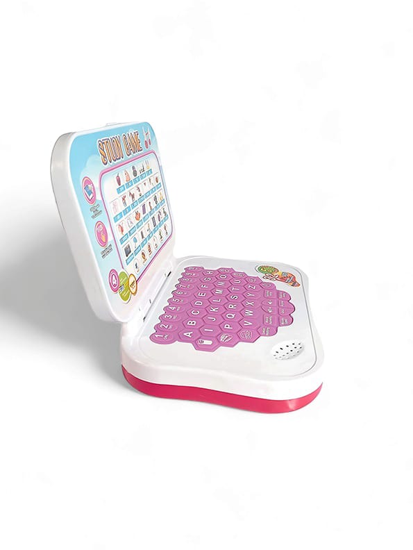 Mini Laptop With Sounds for Kids - Pink (L-87)