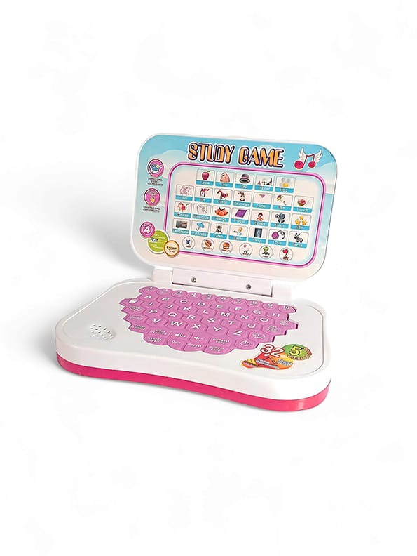 Mini Laptop With Sounds for Kids - Pink (L-87)