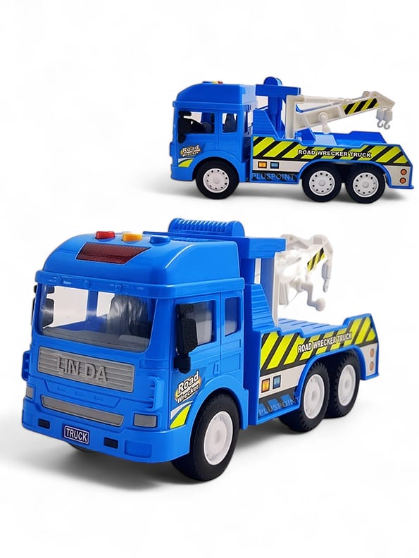 Police Tow Truck Toy  For Kids - Blue (L-85)