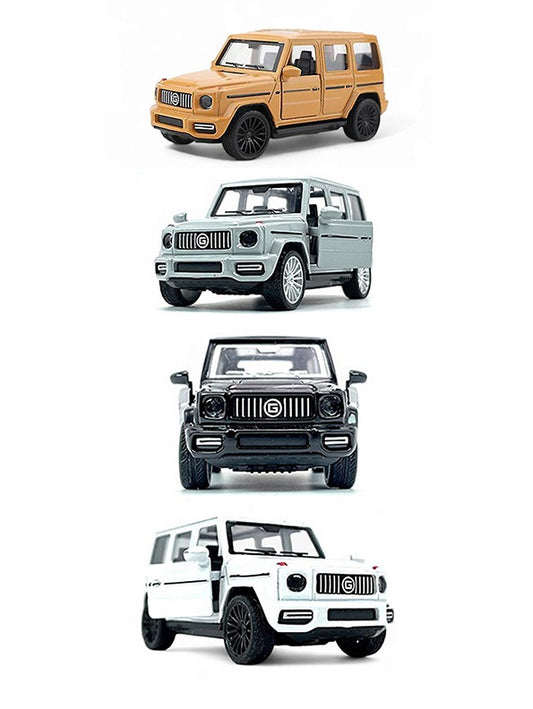 Jeep Thar G Power Diecast Car Scale 1:32 - Pack Of 4 - Gold, Grey, Black, White (MS-M-78)