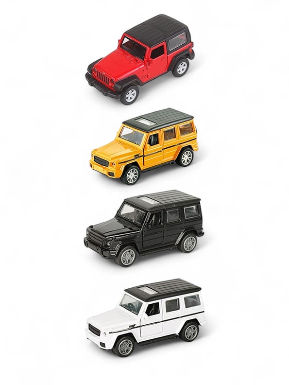 Mercedes Benz G55 Model Diecast Car Pack Of 4 (J-P-3)