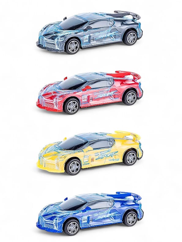 Pack Of 4 Racing Sports Car Toy For Kids