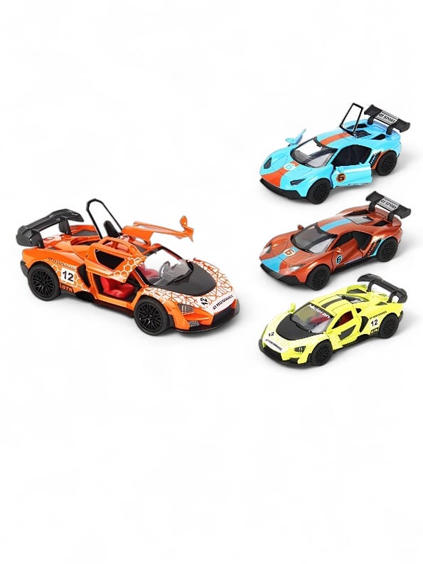 Pack Of 4 Track Edition With Openable Doors Car For Kids (MS-JY-24)