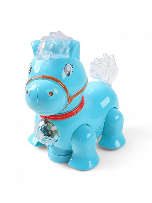 Dancing Horse Toy For Kids - Blue (NS-S-24)