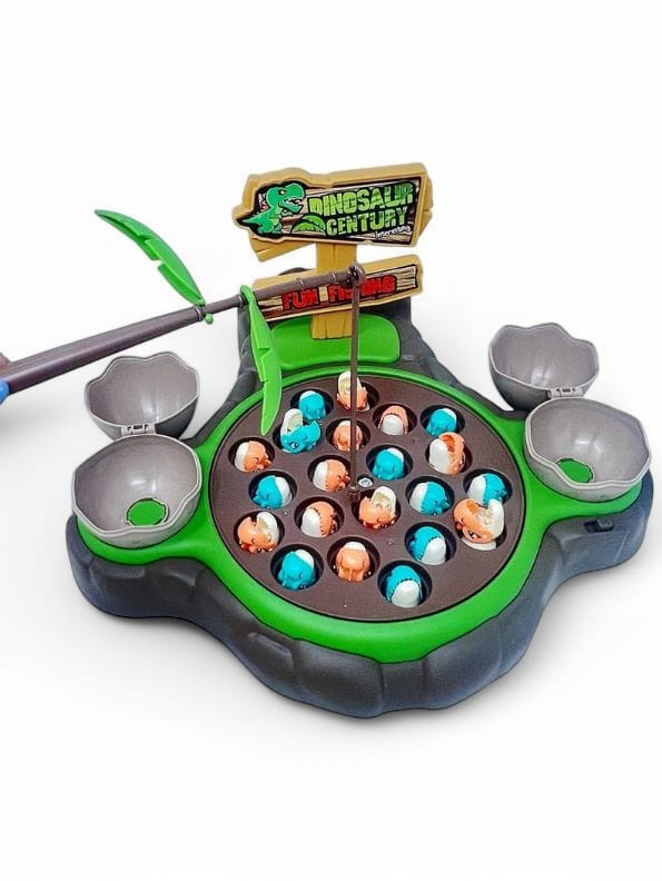 Dino Catch Adventure – Rotating Musical Fishing Game Toy | Fun Fishing Set for Kids & Toddlers - NX12578