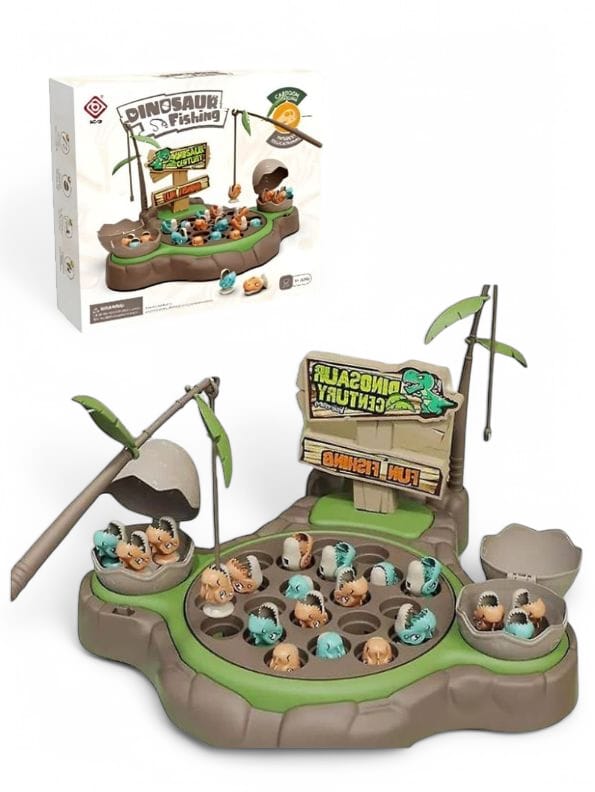 Dino Catch Adventure – Rotating Musical Fishing Game Toy | Fun Fishing Set for Kids & Toddlers - NX12578