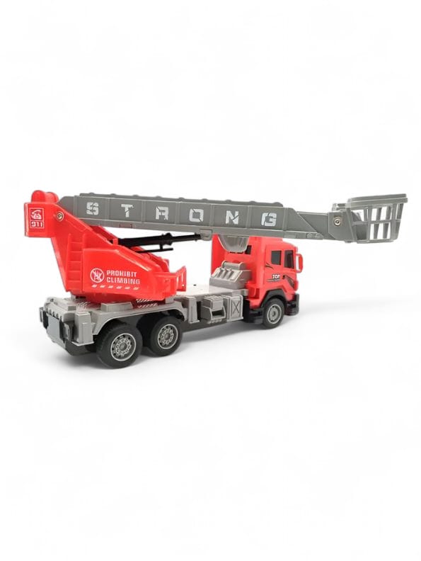 FireStorm Climb & Spin RC Fire Truck Toy with 360° Rotatable Telescopic Ladder – Kids' Rescue Engine