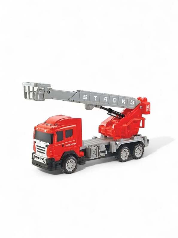 FireStorm Climb & Spin RC Fire Truck Toy with 360° Rotatable Telescopic Ladder – Kids' Rescue Engine