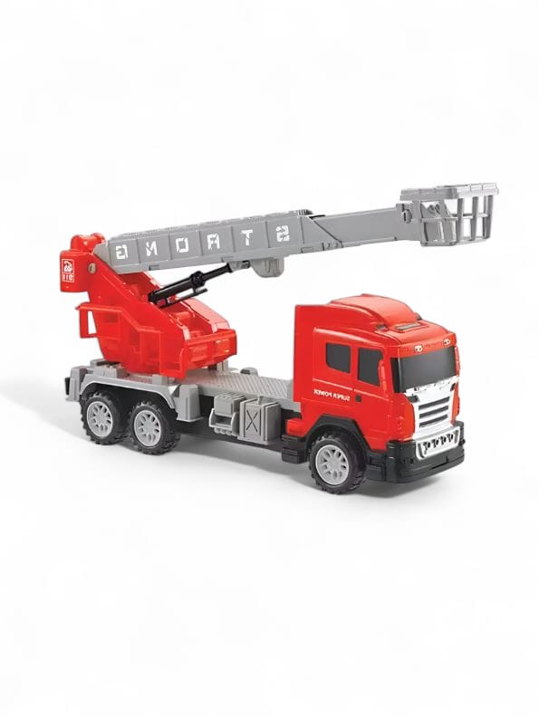 FireStorm Climb & Spin RC Fire Truck Toy with 360° Rotatable Telescopic Ladder – Kids' Rescue Engine