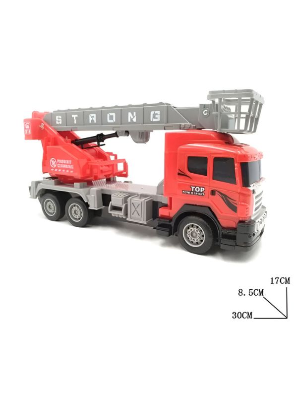 FireStorm Climb & Spin RC Fire Truck Toy with 360° Rotatable Telescopic Ladder – Kids' Rescue Engine