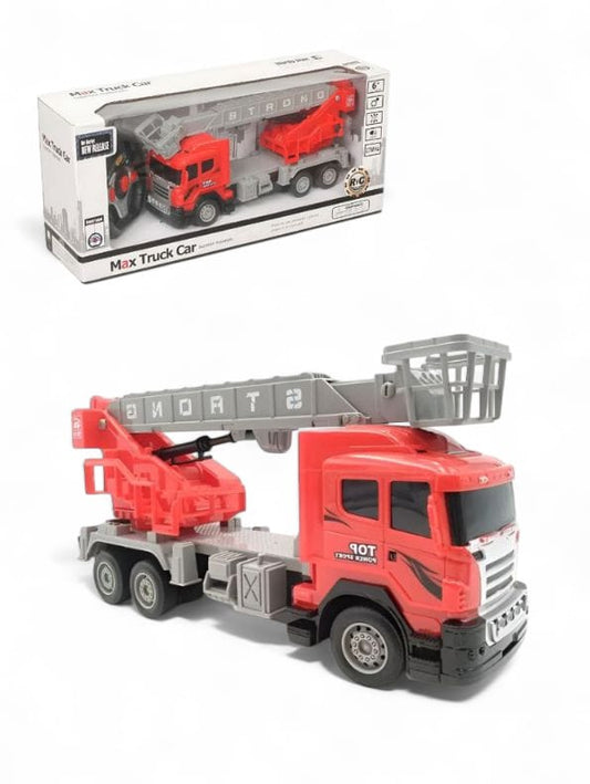 FireStorm Climb & Spin RC Fire Truck Toy with 360° Rotatable Telescopic Ladder – Kids' Rescue Engine