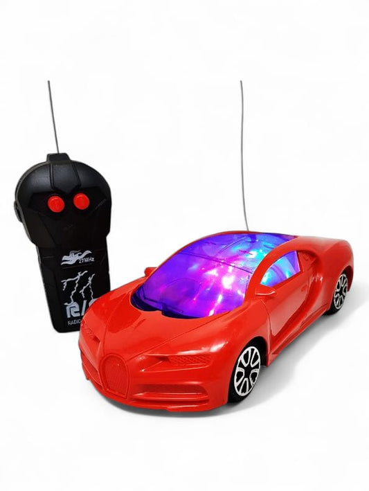 Red Rocket Racer 3D Light Fantasy Car | Wireless Remote Control Toy Car for Kids | Fast & Fun Racing Action