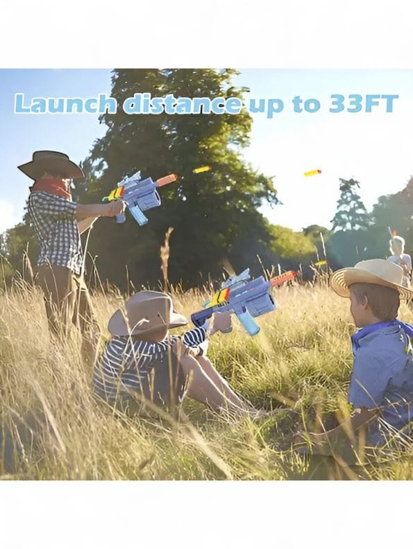 M416 3-in-1 Soft Bullet Toy Gun for Kids – Bubble Maker, Soft Bomb Launcher & 8 Foam Bullets | Fun Blaster Toy