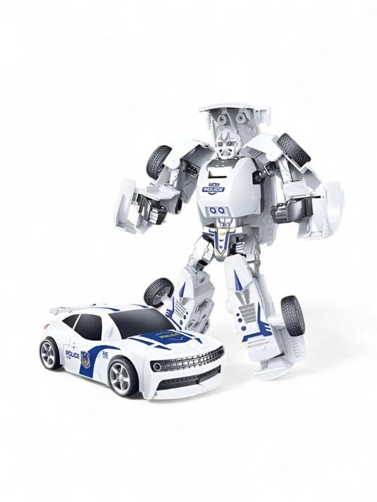 Transforming Police Robot Car Toy for Kids – Inertial Drive Action Vehicle | Deformation Model Toy For Kids.