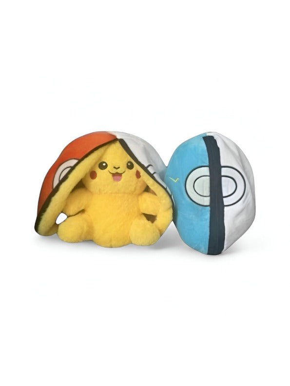 Blue - Ash's Pikachu Stuffed Animal with Hat | Adorable Pokemon Soft Plush Toy Kids LMI15156