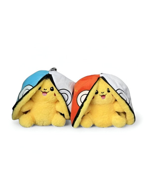 Blue - Ash's Pikachu Stuffed Animal with Hat | Adorable Pokemon Soft Plush Toy Kids LMI15156