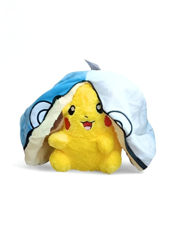 Blue - Ash's Pikachu Stuffed Animal with Hat | Adorable Pokemon Soft Plush Toy Kids LMI15156