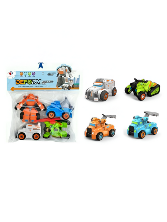 Wheel Warriors Pack – 4-Pack  Vehicles Set | Toy Cars for Kids, Collectors & Gift Idea LMI12587.