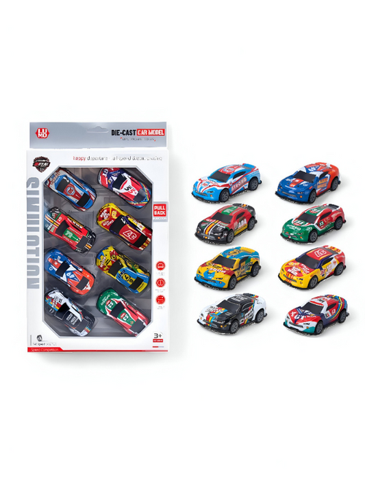 WheelZone – 8-Car Pack for Kids, Collectible Set for Boys & Girls LMI15188.