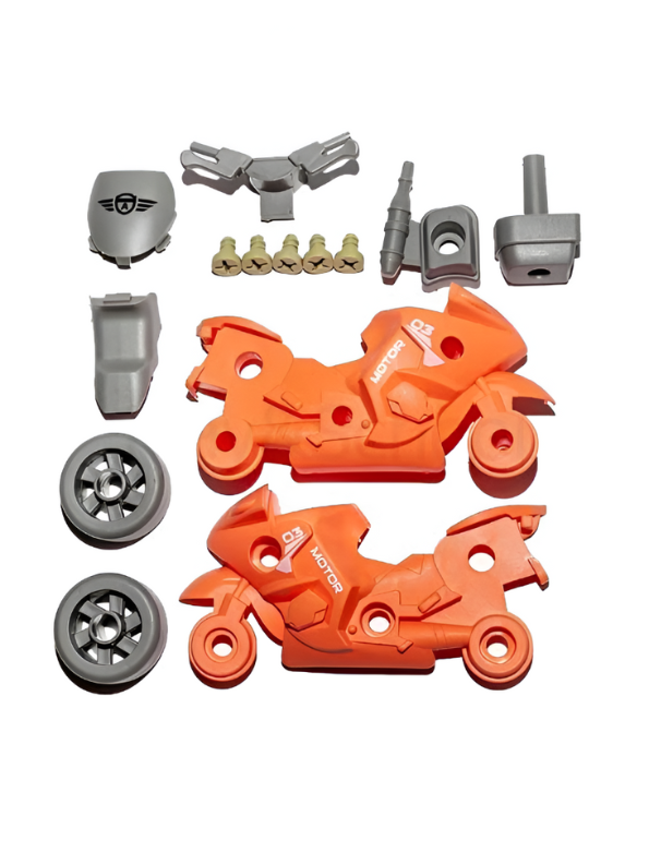 Wheels DIY Assembly Toy Vehicle Set – Helicopter, Airplane & Motorcycle with Screwdriver LMI14896.