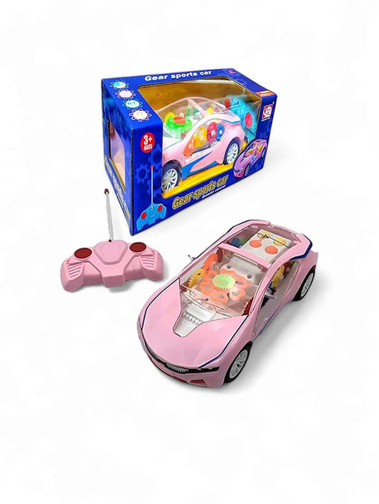 Wheels Remote Control Car Flash Lights, Sound Effect For Kids - Pink (L-99) - Toyloft