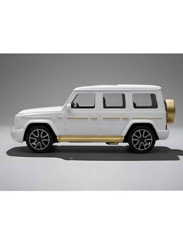 White G-Wagon Style Remote Control SUV Toy Car for Kids – 27MHz 2-Channel R/C Vehicle with Forward & Reverse Remote TV5495