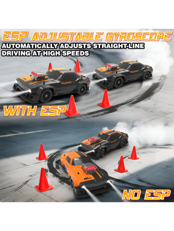 Wilddust Retro 50 km/h 4WD 1:16 Scale High-Speed RC Drift Car with ESP Gyro TV6327