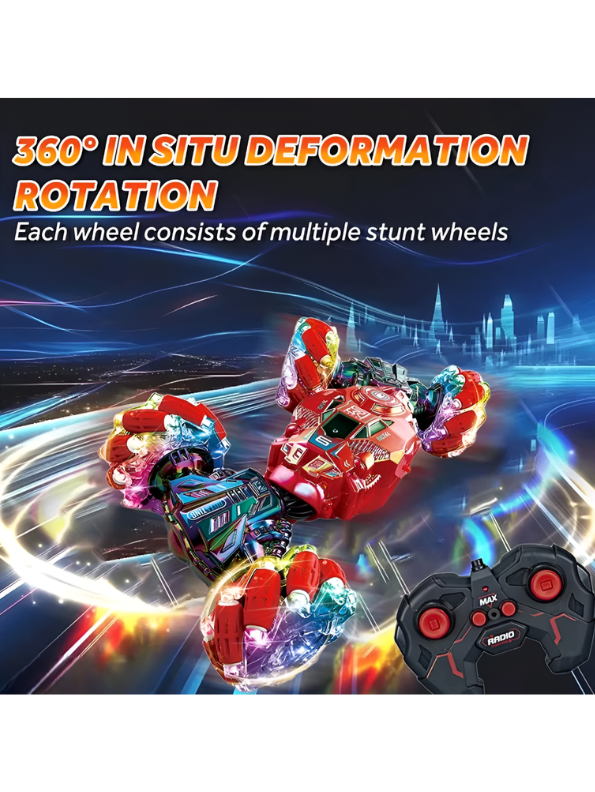 Xtreme 4WD Gesture Control RC Stunt Car - 360° Twist Off-Road Toy TV5825