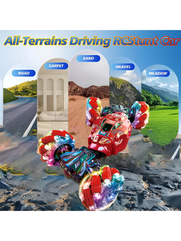 Xtreme 4WD Gesture Control RC Stunt Car - 360° Twist Off-Road Toy TV5825