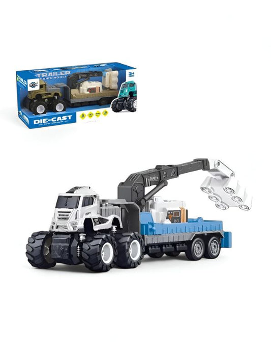 Blue - Xtreme Friction – Alloy Inertial Vehicle with Dynamic Flood Lighting for Kids NX12729.