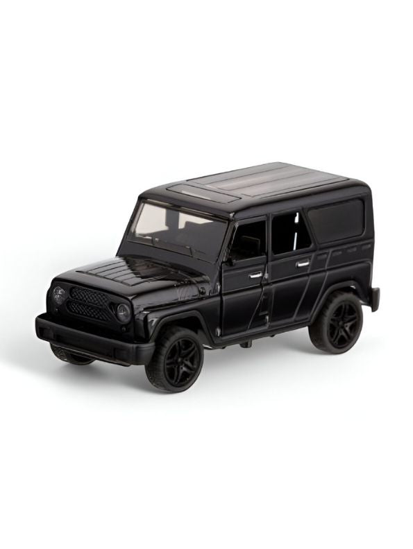 Black - YA3 Hunter – Metal Die-Cast Jeep Pull-Back Car for Kids & Collectors | Russian Military-Style Off-Road Model Vehicle Scale 1:36 LMI15191.