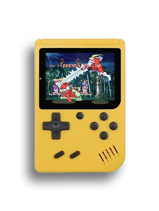 Retro Pocket Handheld Gaming Console 400 Games - Yellow