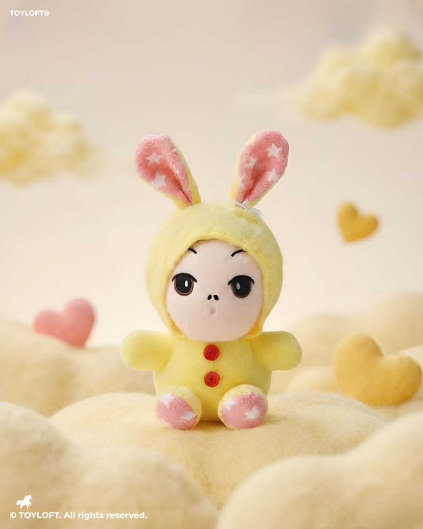 Yellow Bunny Plushie | 7-Inch Stuffed Toy in Rabbit Costume Soft Toy ST11910
